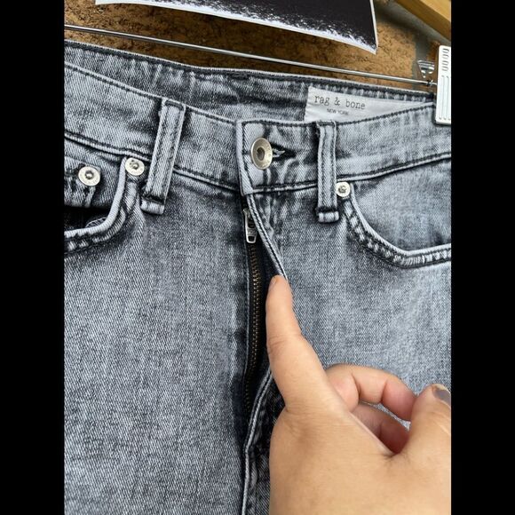 RAG & BONE Nina cropped faded high-rise cigarette 23 - Picture 6 of 16
